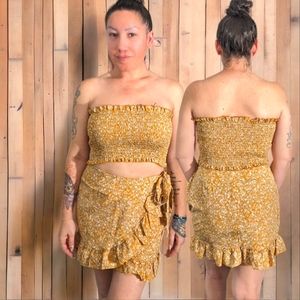 Two-piece skirt and tube top